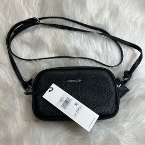 Calvin Klein Textured Black Crossbody Bag